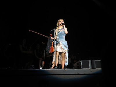 Lindsey Stirling at Coral Sky Amphitheatre in West Palm Beach, Florida on 18 August 2018